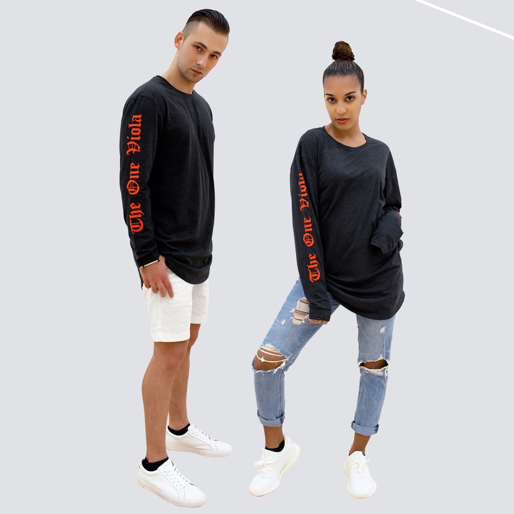 Simple OS LS Tee – Anthracite